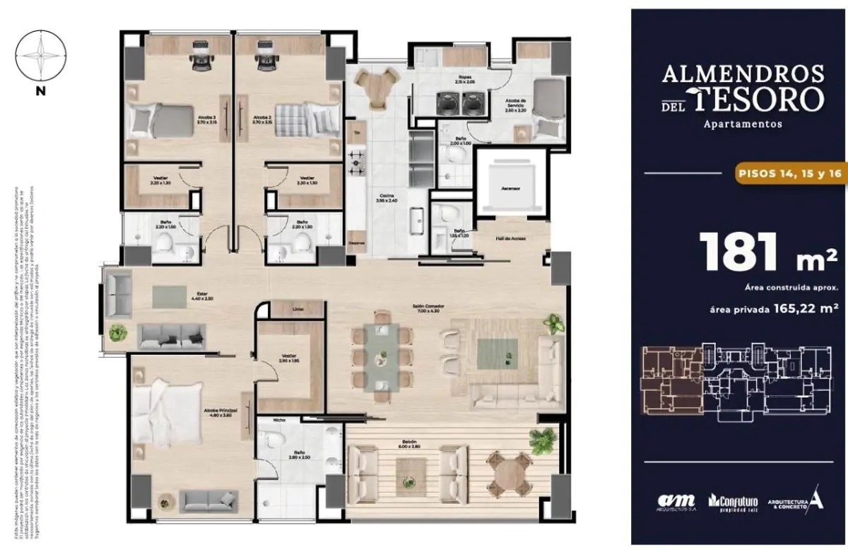 Apartamento 181 m²