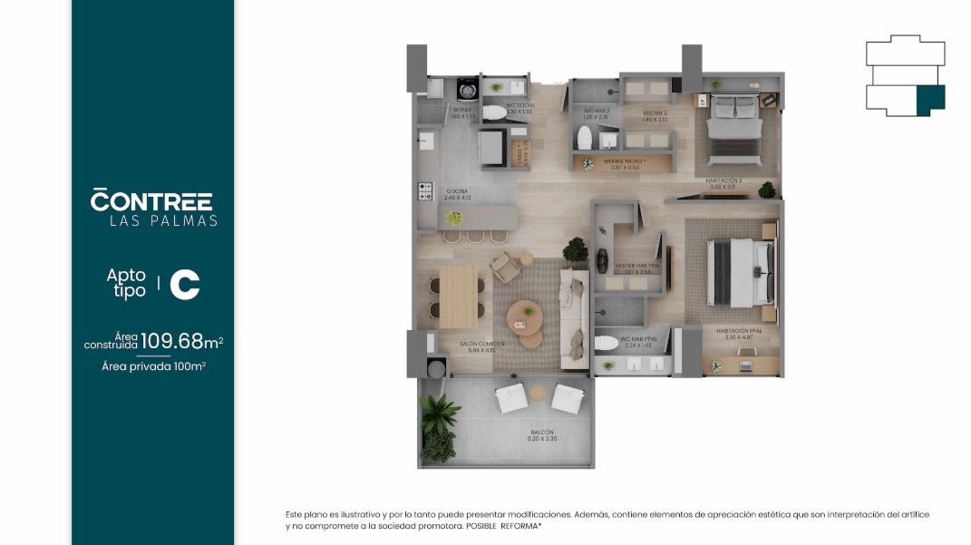 Apartamento tipo C