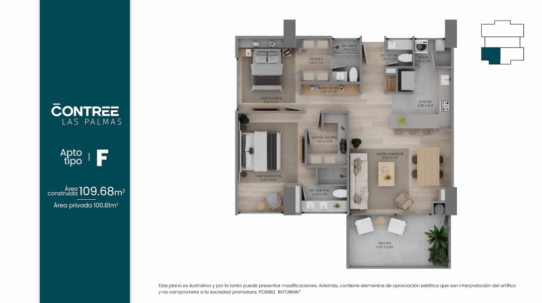 Apartamento tipo F